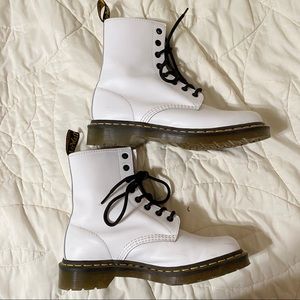 Dr. Martens white boots